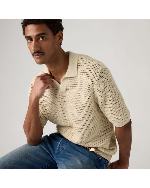 Levi's Natural Dillon Open Collar Polo for men