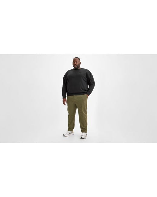 Levi's Black Xx Chino Standard Taper Pants (big & Tall) for men