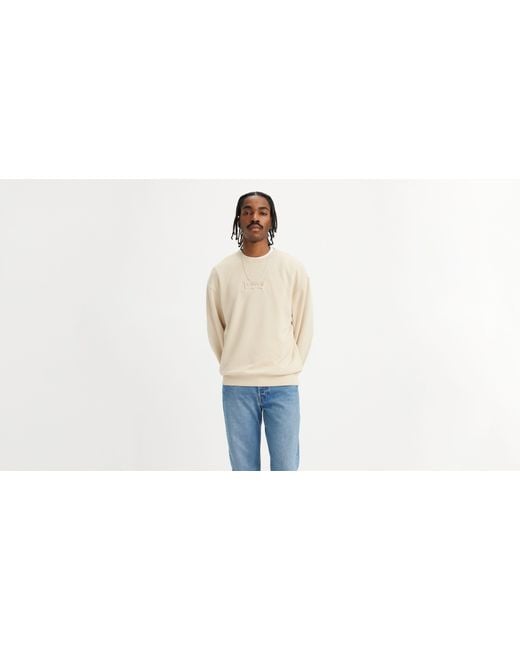 Levi's Black Relaxed Fit Graphic Crewneck Sweatshirt for men
