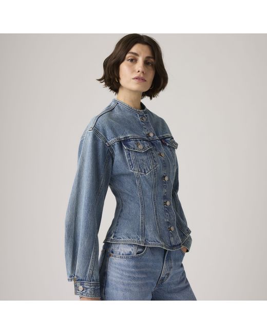 Levi's Blue Sculpted Trucker Jacket