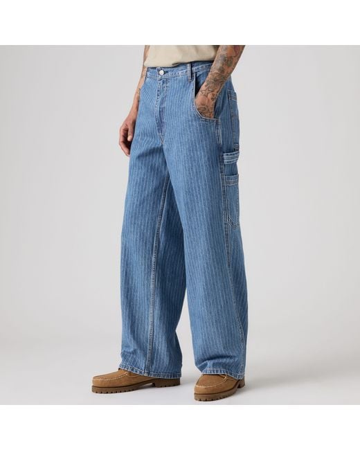 Levi's Blue Extra Baggy Utility Jeans for men