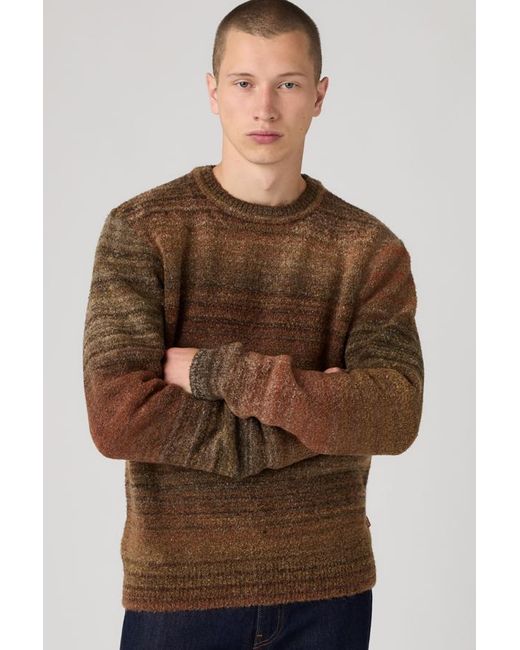 Levi's Brown Presidio Crewneck Sweater for men