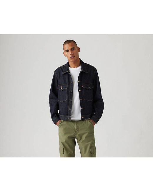 Levi's Embarcadero Station Trucker Jacket in het Blue voor heren