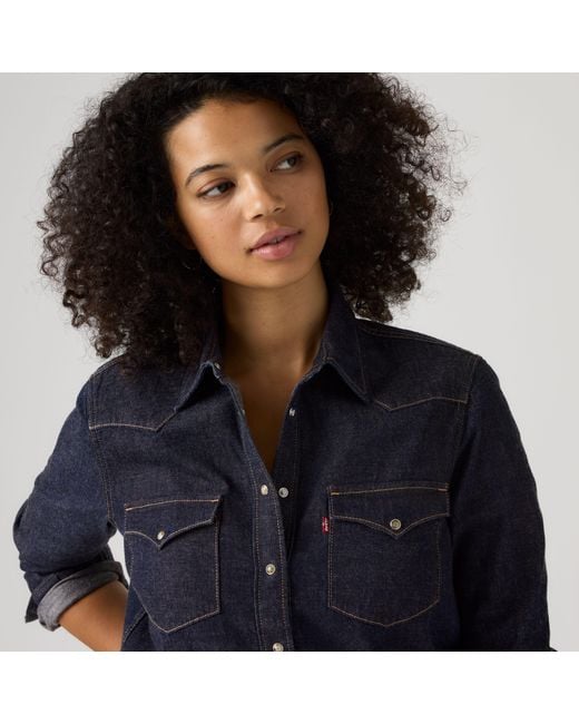 Levi's Blue Heritage Western Denim Shirt