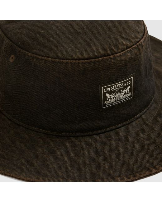 Bay Drawstring Hat Levi's de color Black