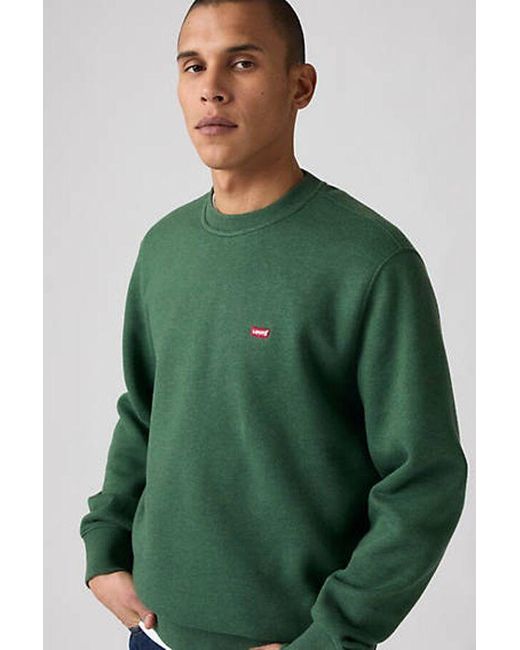 Levi's Sweatshirt Met Ronde Hals in het Green voor heren