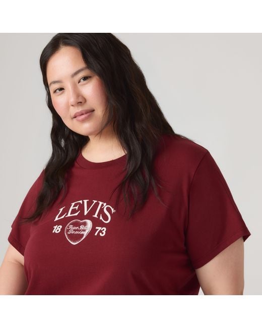 Levi's Red Perfect Tee (Plus Size)