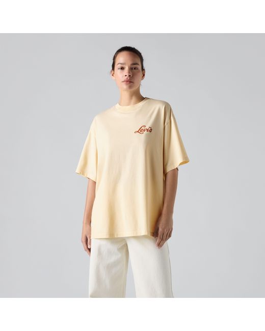 Graphic Short Stack Tee Levi's de color Natural