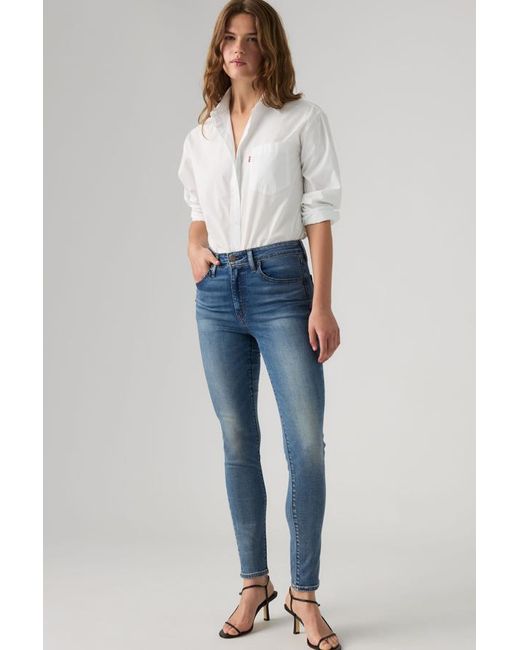 Levi's Blue 721 High Rise Skinny Jeans