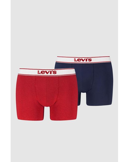 Levi's Red Vintage Boxer Brief 2 Pack for men