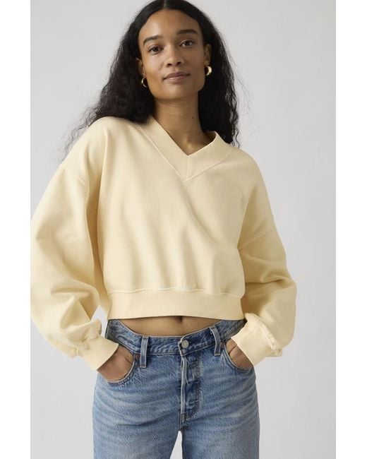 Levi's Blue Vintage V Neck Sweatshirt