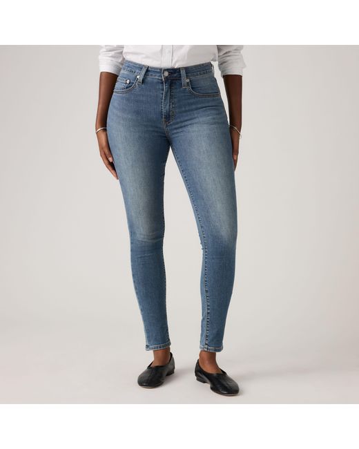 Levi's Blue 721 High Rise Skinny Lightweight Jeans