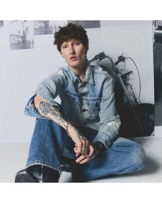 Levi's Blue Pride Road Worn Trucker Jacket for men