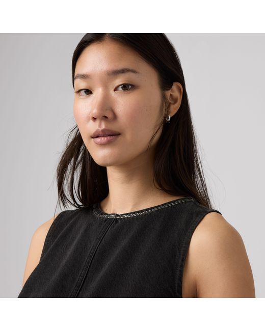 Levi's Rhinestone Denim Top in het Black