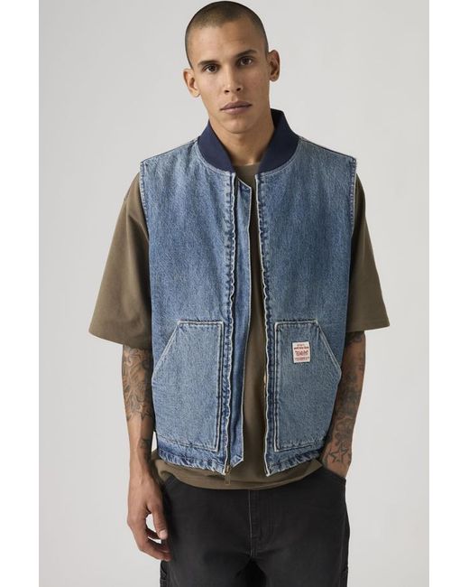 Levi's Blue Sansome Vest for men
