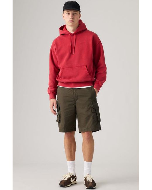 Levi's Red Fishing Cargo Shorts for men
