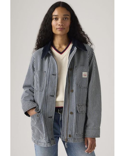 Levi's Gray Bree Barn Striped Jacket