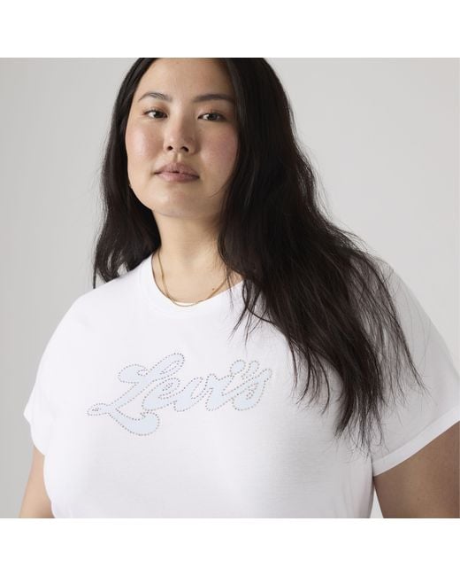 Levi's White Perfect Logo Tee (Plus Size)