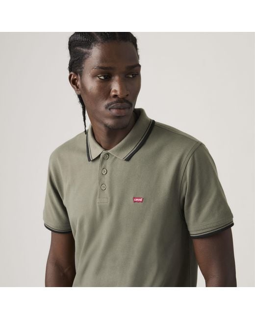 Levi's Green Housemark Polo for men