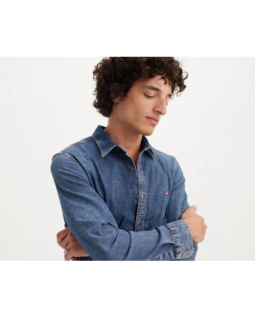 Camisa De Fit Ajustado Battery Housemark Levi's de hombre de color Blue