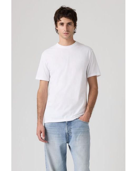 Levi's Slim Fit T Shirt Ronde Hals in het Black voor heren