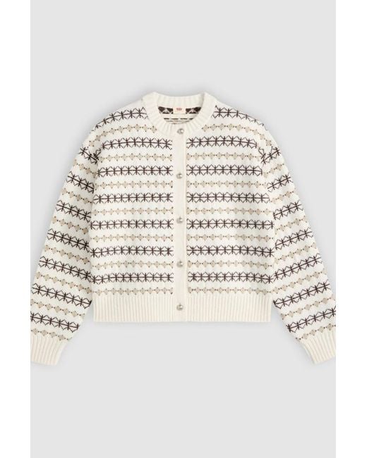 Levi's Natural Charlotte Crewneck Cardigan