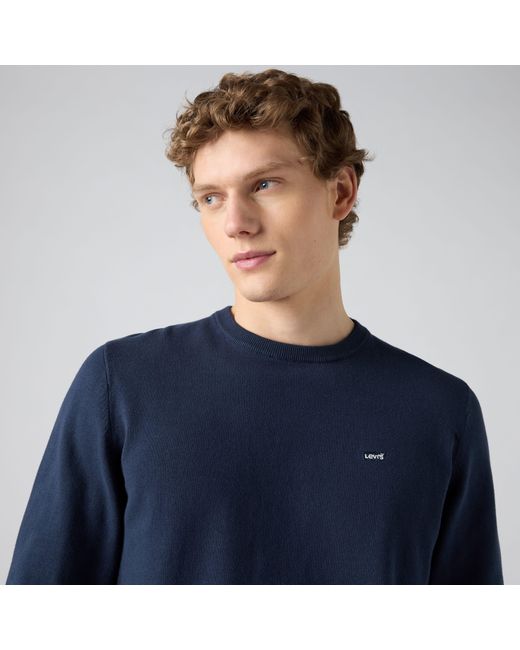 Levi's Blue Lightweight Housemark Sweater for men