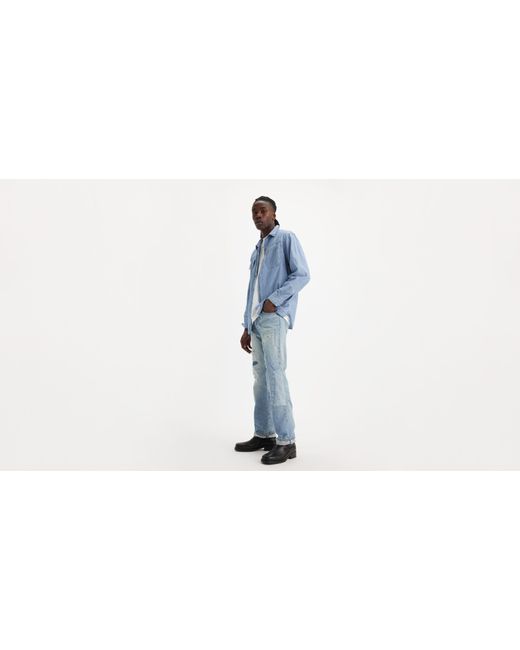 Jeans 501® original selvedge Levi's de hombre de color Black