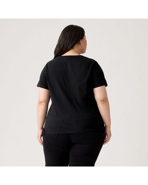Levi's V Neck Tee Plus in het Black