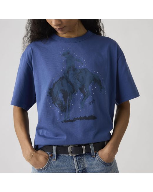 Levi's Blue Graphic Tabor Tee