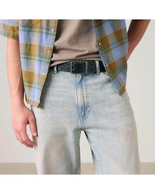 Levi's Blue 568 Loose Straight Linen+ Denim Jeans for men