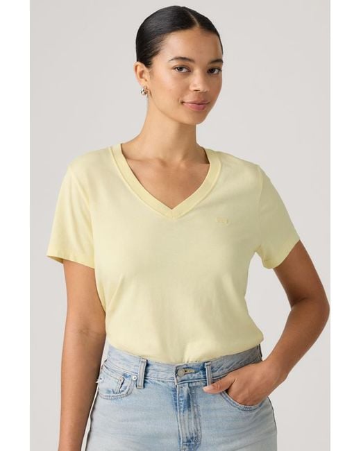 Levi's Multicolor Favorite Cotton V Neck Tee