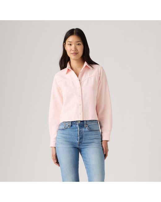 Levi's Logan Shacket in het Pink