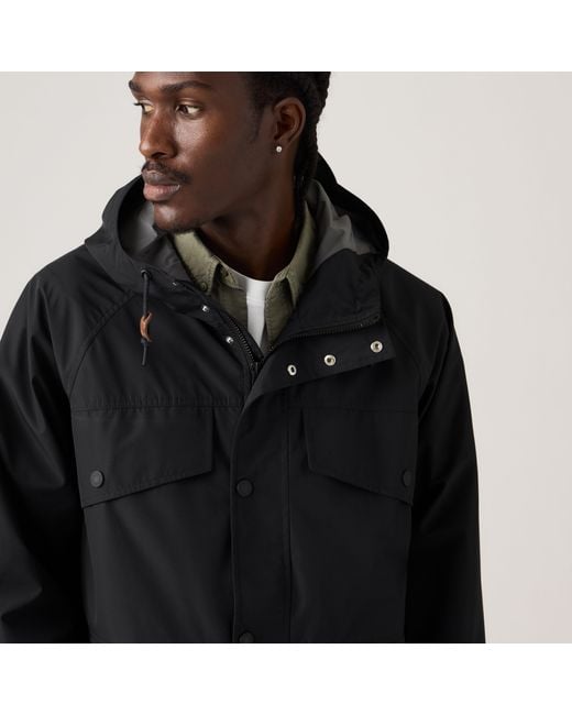 Levi's Black Marina Utility Parka for men