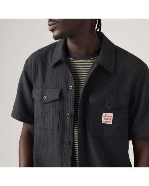 Levi's Black Short Sleeve Worker Shirt for men