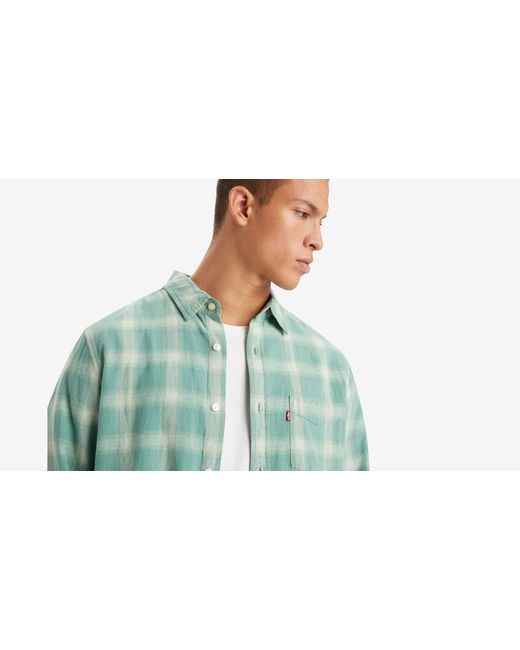 Levi's Sunset Standard Fit Overhemd Met Zak in het Green voor heren