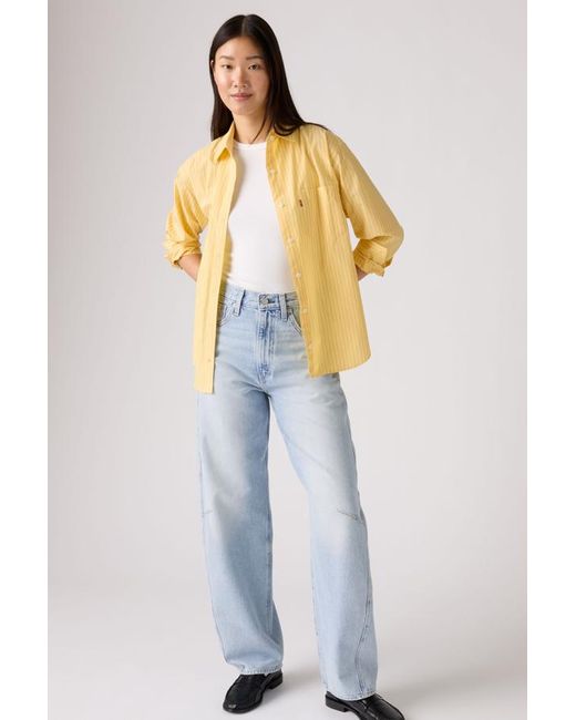 Levi's Blue Cinch Barrel Jeans