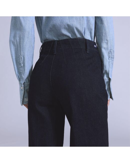 Levi's Blue Stem Flare Trousers