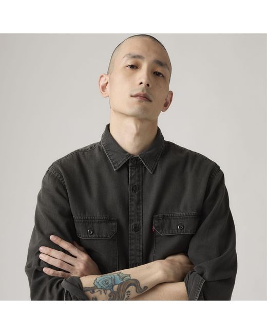 Levi's Jackson Worker Overshirt in het Black voor heren