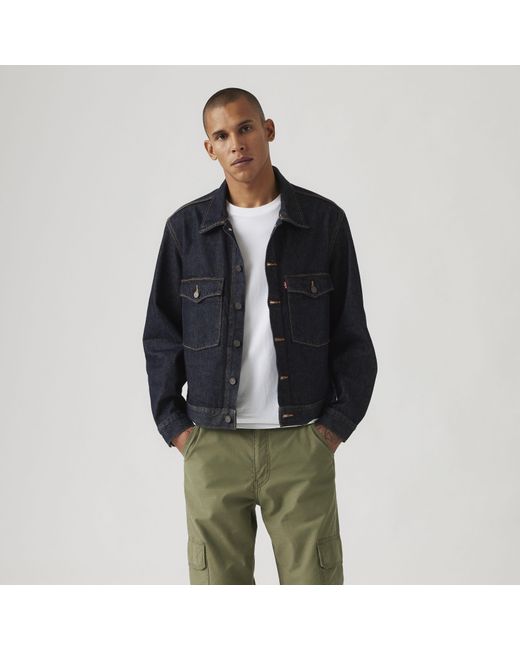 Levi's Blue Embarcadero Station Trucker Jacket for men