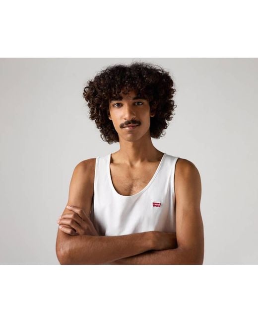 Levi's Housemark Tanktop in het White voor heren