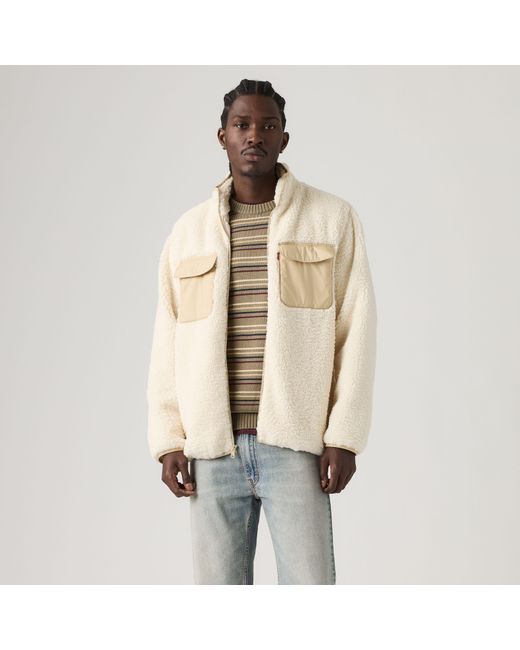 Levi's Campo Sherpa Jacket in het Natural voor heren