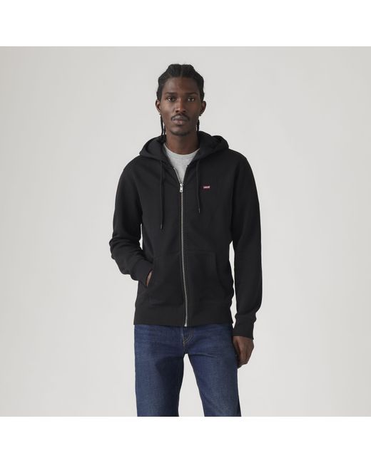 Levi's Black Zip Up Hoodie for men