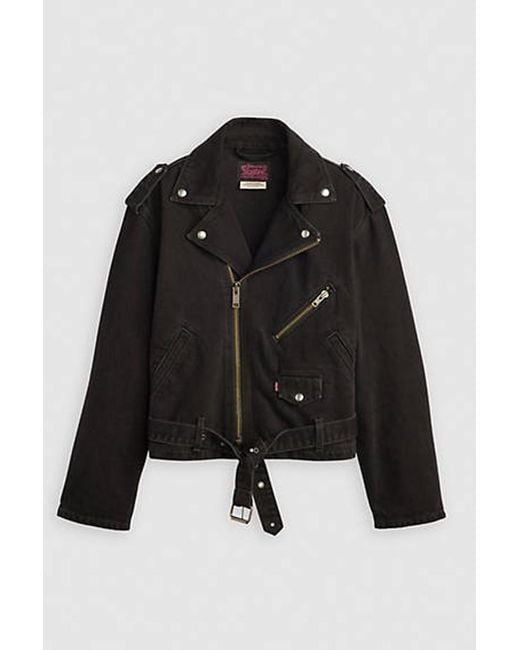 Levi's Black Pride Denim Moto Jacket for men