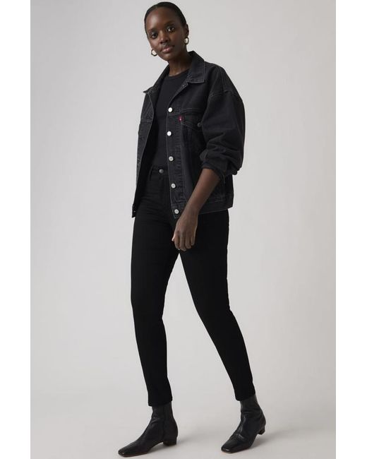 Levi's Black 721 High Rise Skinny Jeans