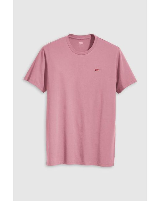 Levi's Pink Original Housemark Tee (Big & Tall) for men