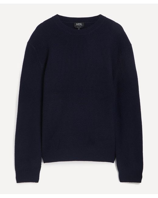 A.P.C. Blue Thomas Wool Jumper for men