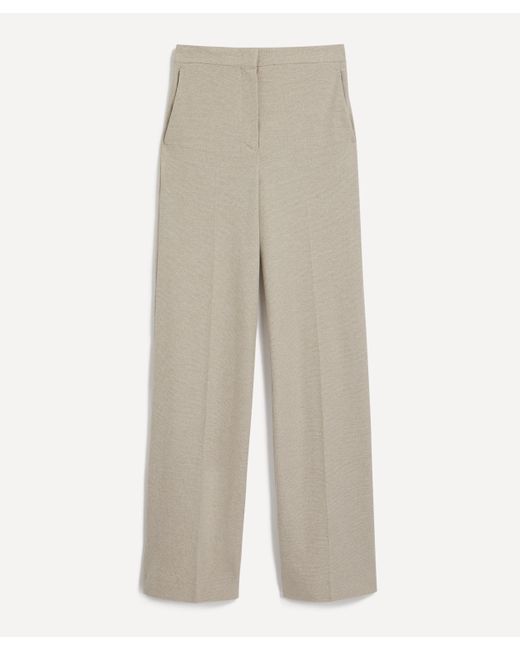 Max Mara White Women's Giallo Cotton Jersey Trousers 12