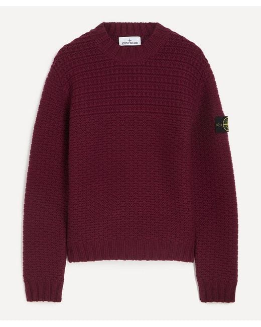 Stone Island Textured Wool Jumper for men