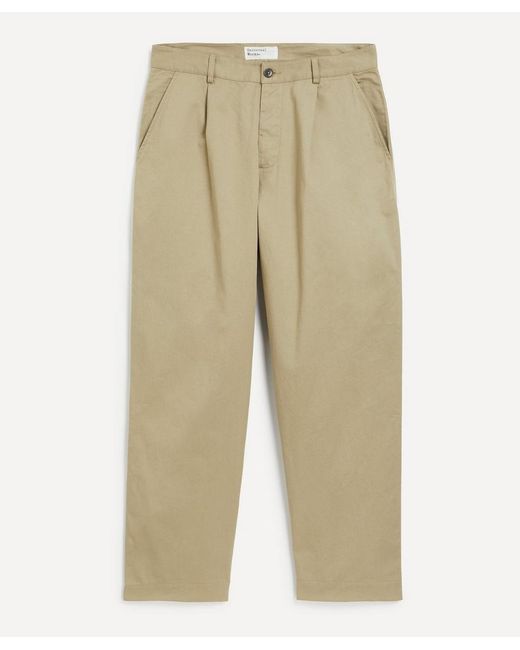 Universal Works Natural Duke Stonetwill Trousers for men